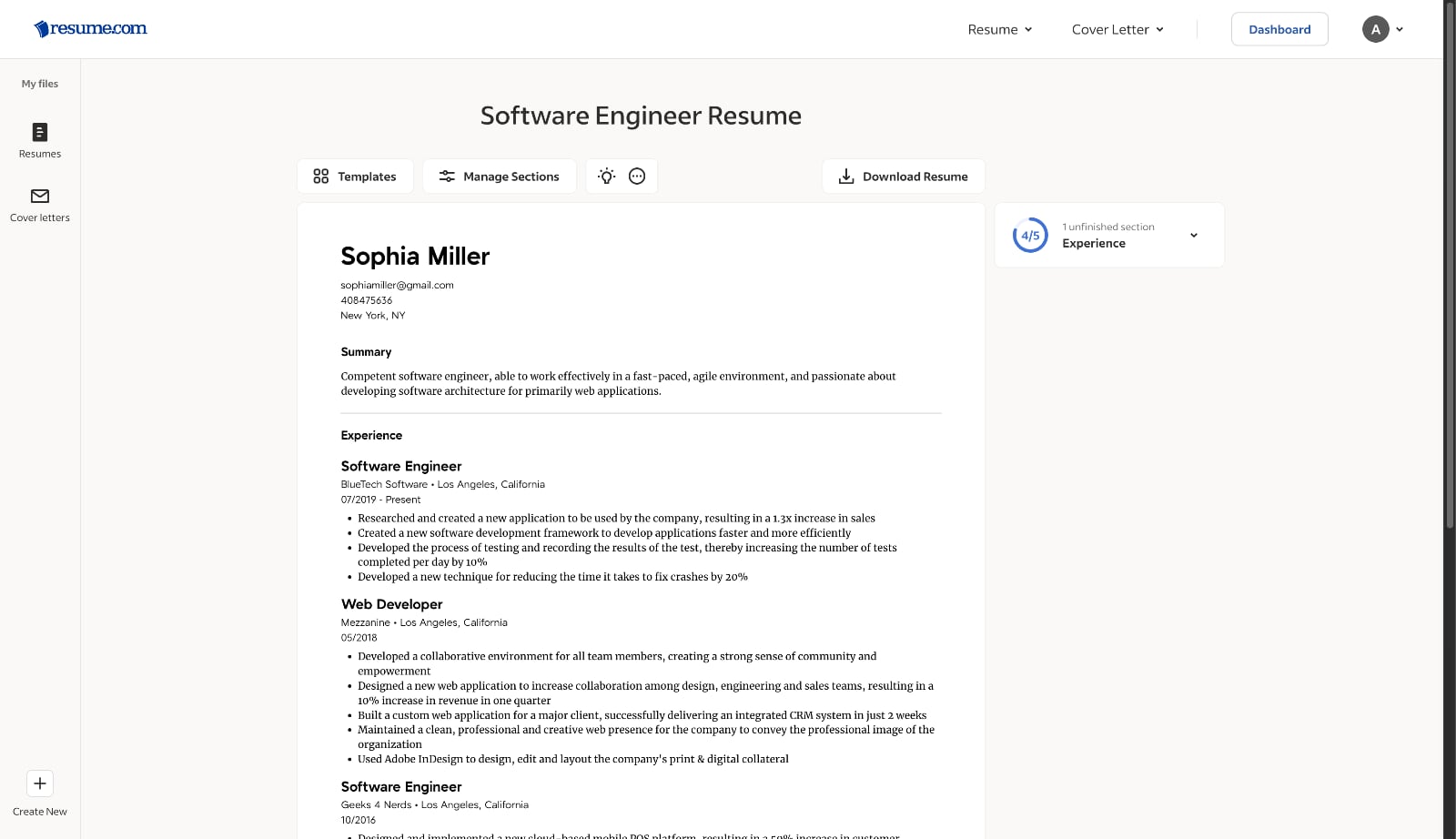 Resume.com's editor